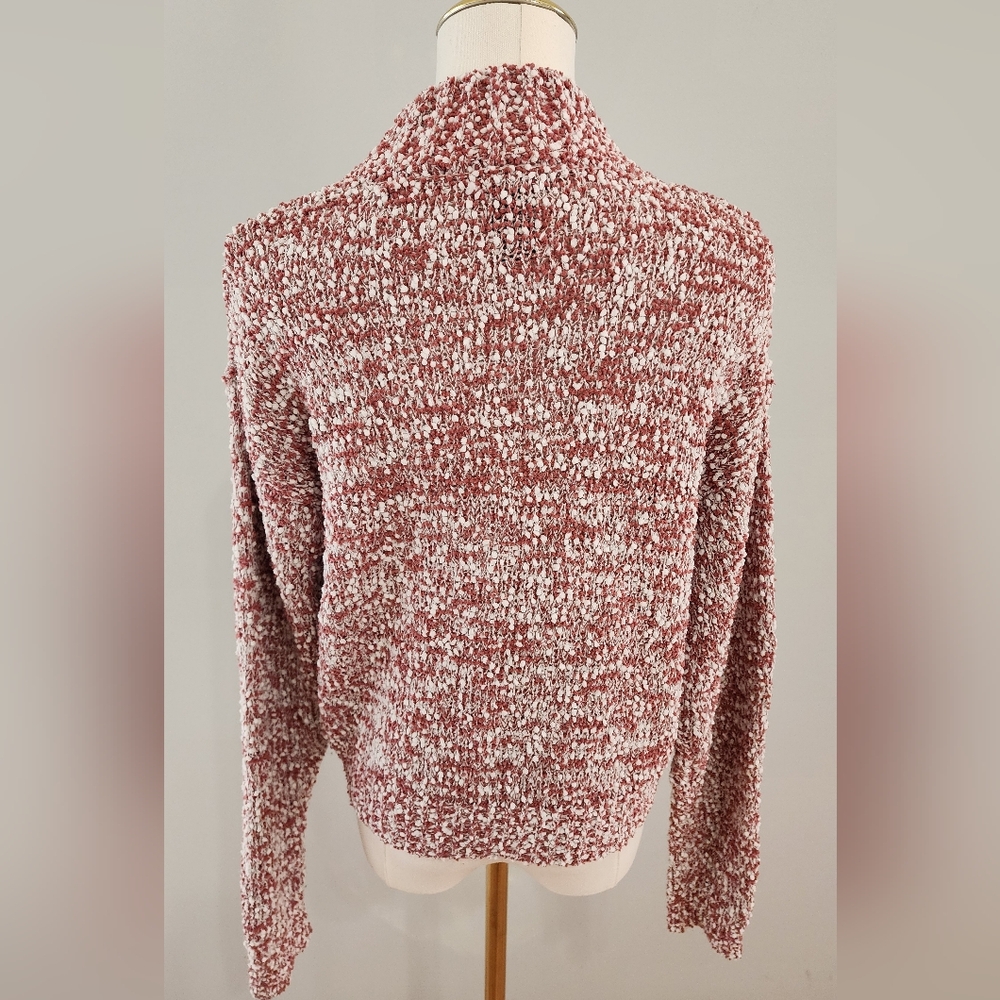 NWOT Blush & Bloom Chenille Knit Cropped Sweater Casual Marshmallow Size XS - Picture 4 of 5